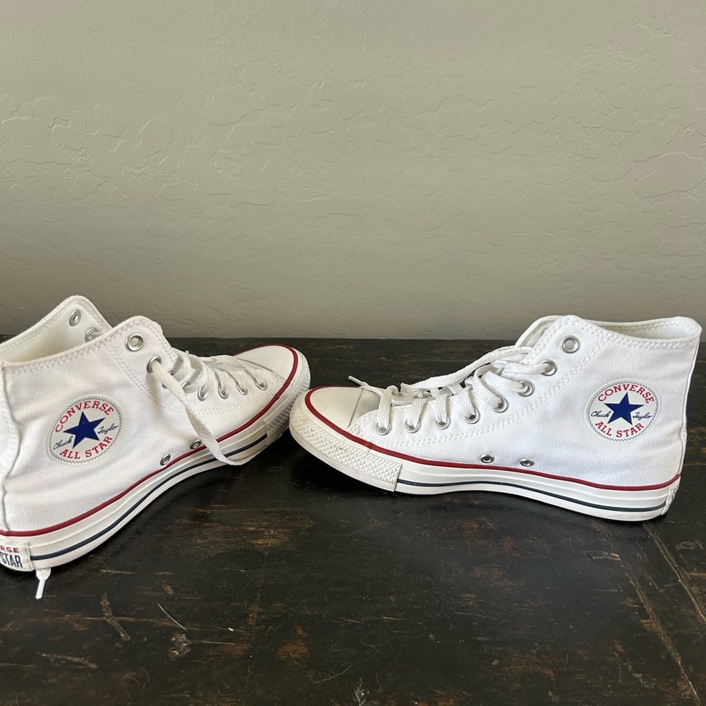 Converse White High-Top Sneakers